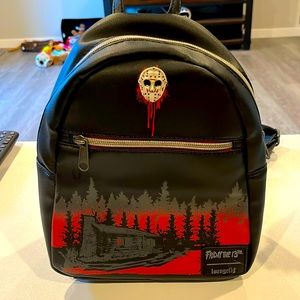 Loungfly Friday the 13th mini backpack purse